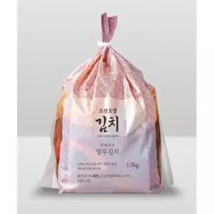 | 피코크 | 조선호텔 김치 열무김치 1.5kg 깔끔한 매운맛 김치 깍두기 탕비실 휴게실 직원실