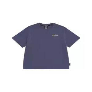 내셔널지오그래픽 키즈 사파리 그래픽 반팔 티셔츠-1 GRAY NAVY K262UTS910