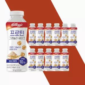 켈로그 프로틴 그래놀라 쉐이크 미숫가루맛 50g 12개 단백질 아침대용 간편식