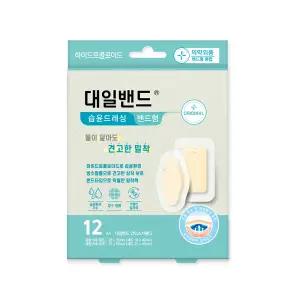 대일밴드 안티스카메디 습윤밴드 드레싱 상처 방수 혼합형 12매 1개