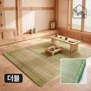 빛담은홈 청대자리 더블 135x180/봄 여름 침대 거실 매트 돗자리 카페트 러그 대나무자리
