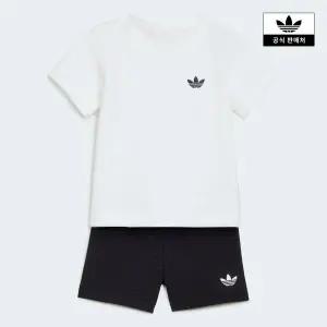 [아디다스키즈](의정부점)[adidas kids] (A085-A100) 레귤러 와플 쇼츠 티셔츠 세트 (KT1794)