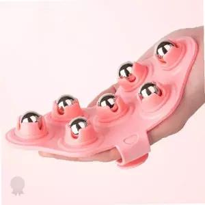 림프순환 롤링볼 겨드랑이 승모근 목 어깨 근육 이완 괄사 핑크 바디케어 홈케어