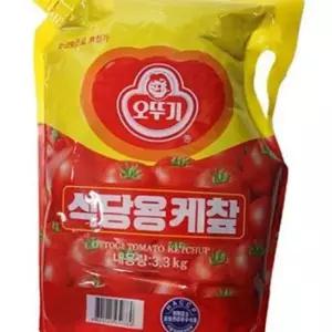 식자재 오뚜기 식당용 케찹 대용량 오뚜기 케찹 3.3kg 업소용 벌크