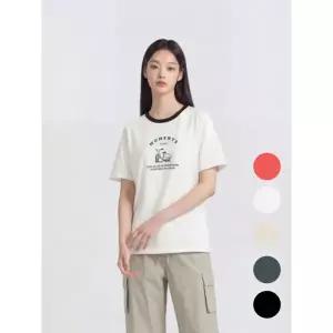 [롯데백화점]폴햄 여성) 20수 코튼 링거 기본핏 반팔티_PHG2TS2220