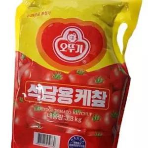 식자재 오뚜기 식당용 케찹 대용량 오뚜기 케찹 3.3kg 업소용 벌크