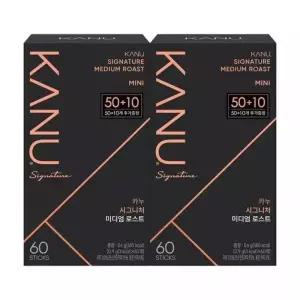 맥심 카누 시그니처 미니 미디엄 50T+10T 2개 총 120T