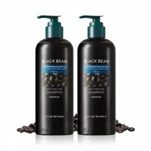 네이처리퍼블릭 블랙빈 샴푸 대용량 약산성 샴푸 520ml 2개