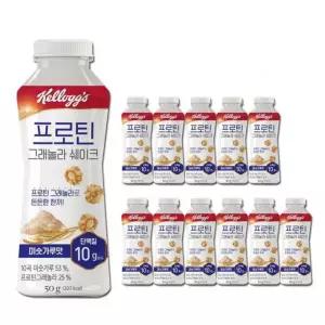 켈로그 프로틴 그래놀라 쉐이크 미숫가루맛 50g 12개