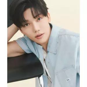 LEE 로코 포켓 데님 반팔 셔츠 인디고 라이트
