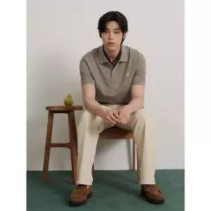 빈폴 Essential 피케 칼라넥 반소매 티셔츠 올리브 BC6242E71J 1312484
