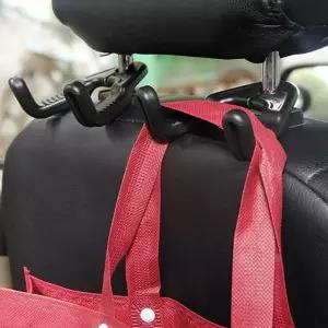 차량용 가방 옷걸이 헤드레스트 2개 고리 걸이 마스크 고리 우산걸이 행거