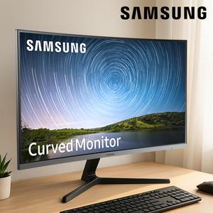 삼성전자 32인치 컴퓨터모니터 커브드 슬림베젤 75Hz C32R500 사무용 가정용