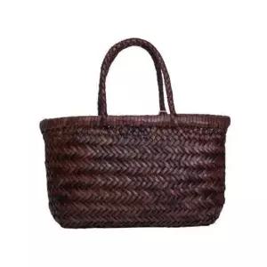 드래곤디퓨전 미니 플랫 고라 토트백 다크 브라운 8809 DARK BROWN 53767041