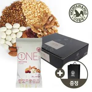 [산과들에] 실속 하루견과 원데이오리지널 50봉 선물세트+쇼핑백