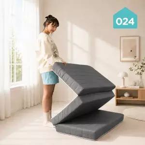 [024홈]국민토퍼 3단 접이식 매트리스 푹신한 12cm 멀티싱글