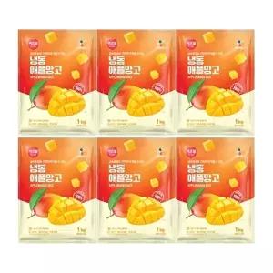 [CJ프레시웨이]CJ프레시웨이 이츠웰 냉동애플망고1Kg x 6개