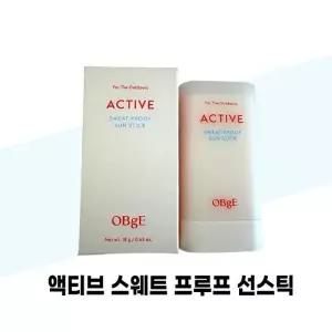 [오브제] 오브제 액티브 스웨트 프루프 선스틱 본품 18g 1개