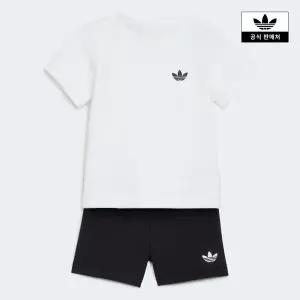 [아디다스키즈](천안아산점)[adidas kids] (A085-A100) 레귤러 와플 쇼츠 티셔츠 세트 (KT1794)