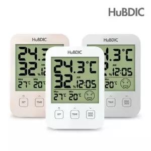 온습도계 HT-7(색상랜덤) HUBDIC/가정용온습도계/실내습도계/실내온도계/사무실온습도계/휴대용온습도계