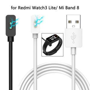 레드미 워치 6/5 라이트/ 샤오미 미 밴드 10/8/9/ 3 액티브/ 스마트 8 프로용 USB 충전기 마그네틱 케이블