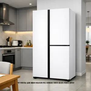 삼성전자 비스포크 2도어 846L (RS84DB5602CW) 코타 PCM 화이트 트윈스 솔루션