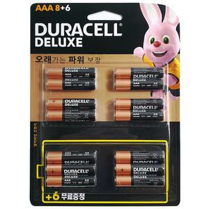 듀라셀 디럭스 AAA 건전지 8P+6P 1.5V LR03