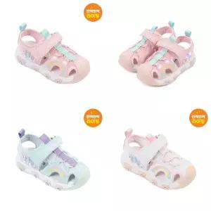 [다이노솔즈](신세계 사우스시티)[DINOSOLES] 다이노솔즈 유니콘 샌들 키즈 불 나오는 LED 샌들 DNYCG...