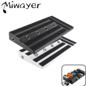 Miwayer 빅 사이즈 기타 효과 페달 보드 견고한 PE 플라스틱 케이스 (스크루드라이버 테이프 포함) 액세서