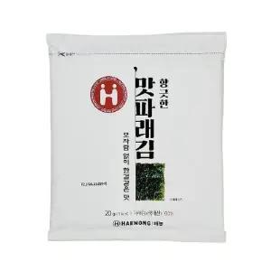 해농 세번구운파래김 20봉(총200매 봉당 10매)