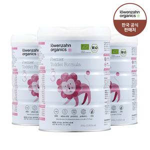 뢰벤짠 오가닉스 프리미어 유기농 분유 3단계(돌~36개월) 800g 3캔