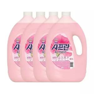 [텐바이텐]샤프란 핑크센세이션 섬유유연제 3.1L 용기 4개
