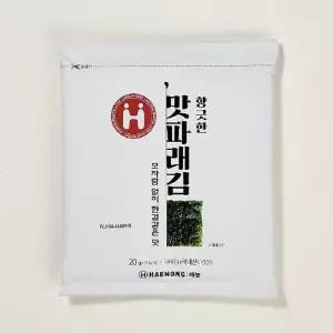 해농 세번구운파래김 20봉 총200매 봉당 10매