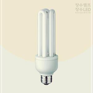 장수램프 삼파장 EL 형광다마 30W 전구색 E26