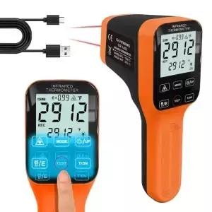 301 산업용 적외선 건 충전식 58 °F 2912 고온 방수 디지털 IR 온도 게