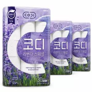 코디 라벤다스페셜 3겹 화장지 30m 30롤 3팩