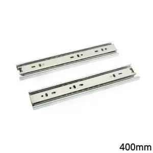 가구용품 서랍 부속품 가구 서랍레일 철물 35mm 3단볼레일x400mm