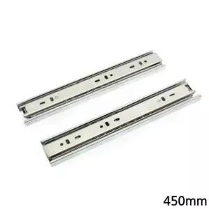 용품 가구용품 부속품 철물 가구 서랍레일 서랍 3단볼레일x450mm 35mm