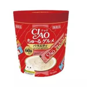 [텐바이텐]이나바 고양이간식 챠오 츄르 구루메 60p 참치 가다랑어 닭가슴살