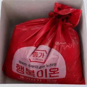 종가 행복이온 포기김치 5kg 중부식 1개 종갓집