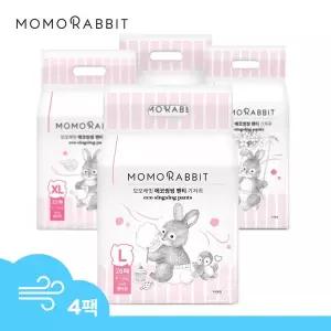[모모래빗]에코씽씽 썸머 팬티  기저귀 여아용 4팩 (여름기저귀 추천)