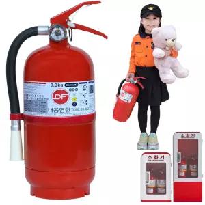 국산 DF 대동 ABC 분말 소화기 3.3kg아파트 빌딩 사무실 국가검정품 스티커+자석식 점검표증정
