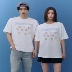 무신사 스탠다드 하츠투하츠 컬래버 Hearts2Hearts 티셔츠 화이트 71070907