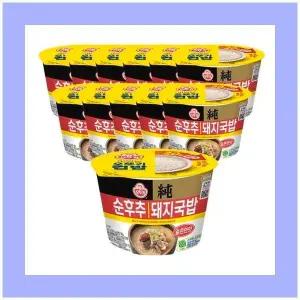 오뚜기 컵밥 순후추 돼지국밥 얼큰한맛 311.5g 12개
