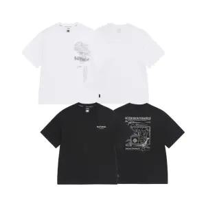 내셔널지오그래픽 키즈 K262UTS810 어드벤처 그래픽 반팔 티셔츠 1 2종택1