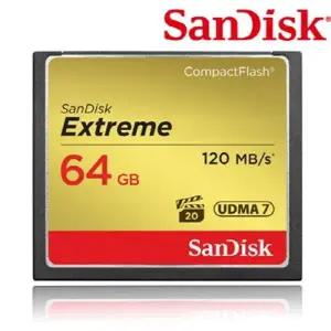 기브 샌디스크 Extreme CF 64GB 120MBs Full HD비디오 4K비디오캡쳐