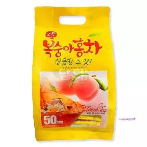 고향복숭아홍차 스틱포장대용량 복숭아아이스티 50T 50스틱 탕비실 사무실ijk785