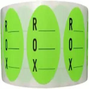 QSRP 제품 ROX 입고 개봉 및 만료 라벨 - 1.5인치 재고 관리를 위한 1000가지 날짜 식품 창고 실험실 약국