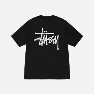 스투시 반팔티 베이직 라운드 로고 티셔츠 블랙 [국내매장판] BASIC STUSSY TEE