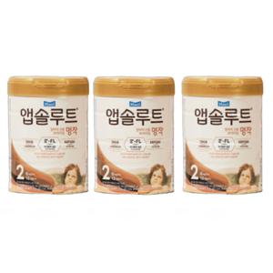 매일유업 앱솔루트 프리미엄 2단계(6-12) 명작 분유 800g 3캔